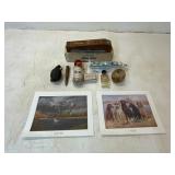 Prints, Memorabilia, and Crock Stick