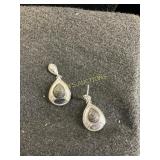 Stainless Steel Teardrop Dangle Earrings