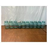 10 Blue Ball Perfect Mason Jars