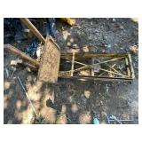 Yellow Metal Manual Lift Pallet Jack