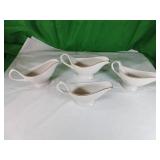 Four Ceramic Gravy Boats