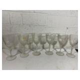 Six Luminarc Glass Goblets