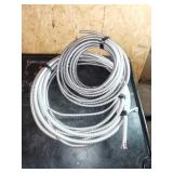 Two Spools of Electrical Wire in Conduit