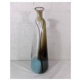 Blown Glass Vase with Multicolored Design