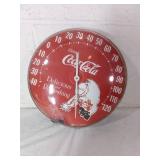 Coca-Cola Bubble Thermometer with Red Dial