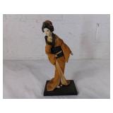 Japanese Geisha Figurine in Traditional Attire