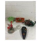 Decorative Assorted Ceramic and Wood Lot