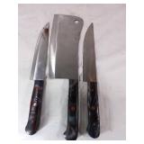 3-Piece Damascus Steel Butcher Knife Set