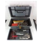 Plastic Toolbox With Pipe Cutting Tools