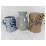 Three Pieces of Handmade Pottery