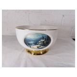 Thomas Kinkade Painted Ceramic Bowl