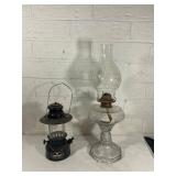 Glass Oil Lamp and Tangra Kerosene Lantern