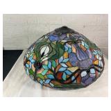 Stained Glass Lamp Shade with Floral Motif