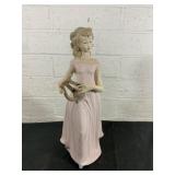 Porcelain Figurine of Lady in Pink Dress