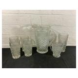 7 Cut Glass Tableware Pieces