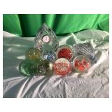 Art Glass Paperweights and Clock
