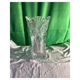 Hand-Cut Crystal Vase by J.G. Durand France