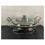Stainless Steel Chafing Dish with Glass Lid