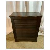 Small Brown Wooden Storage Cabinet