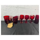 Ruby Red Glassware, Likely Fenton