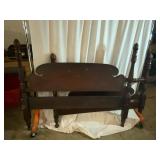 Full-Size Bed Frame Without Rails