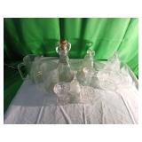 Clear Glassware, Set of 10 Pieces