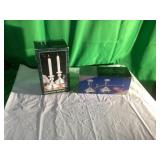 Two Pairs of Silver-Plated Candlesticks