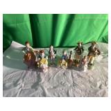 Seven Porcelain Figurines