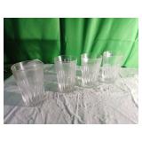 4 Highlights Lead Glass Tumblers