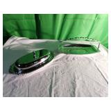 2 Metal Butter Dishes with Inserts