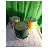 Three Ice Buckets with Lids