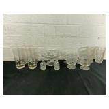 13 Cut Glass Tableware Items