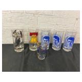 Seven Themed Souvenir Drinking Glasses