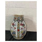 Polychrome Gouda Pottery Vase by Royal Zuid-Hollan