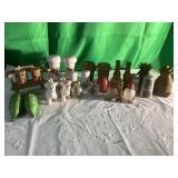 Salt and Pepper Shakers in Various Designs
