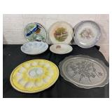 Decorative Glass and Porcelain Plates