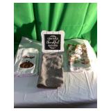 Decorative Pumpkins, Towels, and Table Sign Set