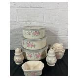 Pfaltzgraff Floral Ceramic Kitchenware Set