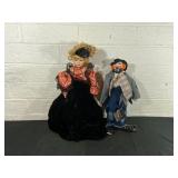 Two Ceramic Costume Dolls