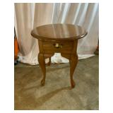 Wood Side Table with Drawer