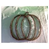 Handcrafted Grapevine Pumpkin Frame