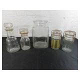 Clear Glass Bottles and Jars