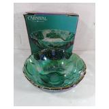 Iridescent Carnival Glass Bowl with Original Box