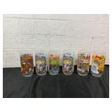 6 McDonaldï¿½s Muppet Caper Collectible Glasses