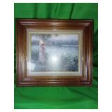 Framed and Matted Pastoral Wall Art