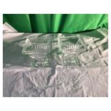 Crystal Vase, Candy Jar, and Dishes Set