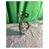 Murano-Style Glass Figurine With Swirl Design