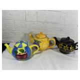 Three Ceramic Teapots, Including Royal Canadian