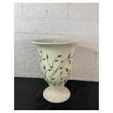 Ceramic Vase with Hand-Painted Floral Design