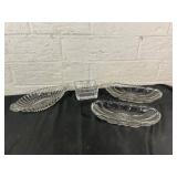 Clear Glass Dishes and Ashtray Set